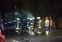 Container LKW umgestuerzt Koeln Brueck Bruecker- Dellbruecker Mauspfad P378